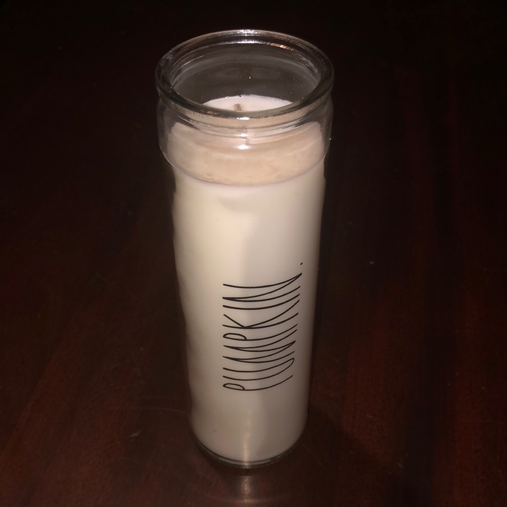White Rae Dunn “Pumpkin” Candle